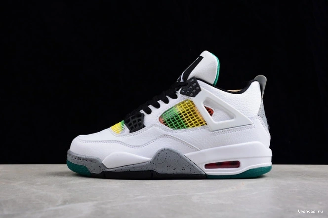 Green Lucid Rasta 4 AQ9129-100 Jordan Retro 0316